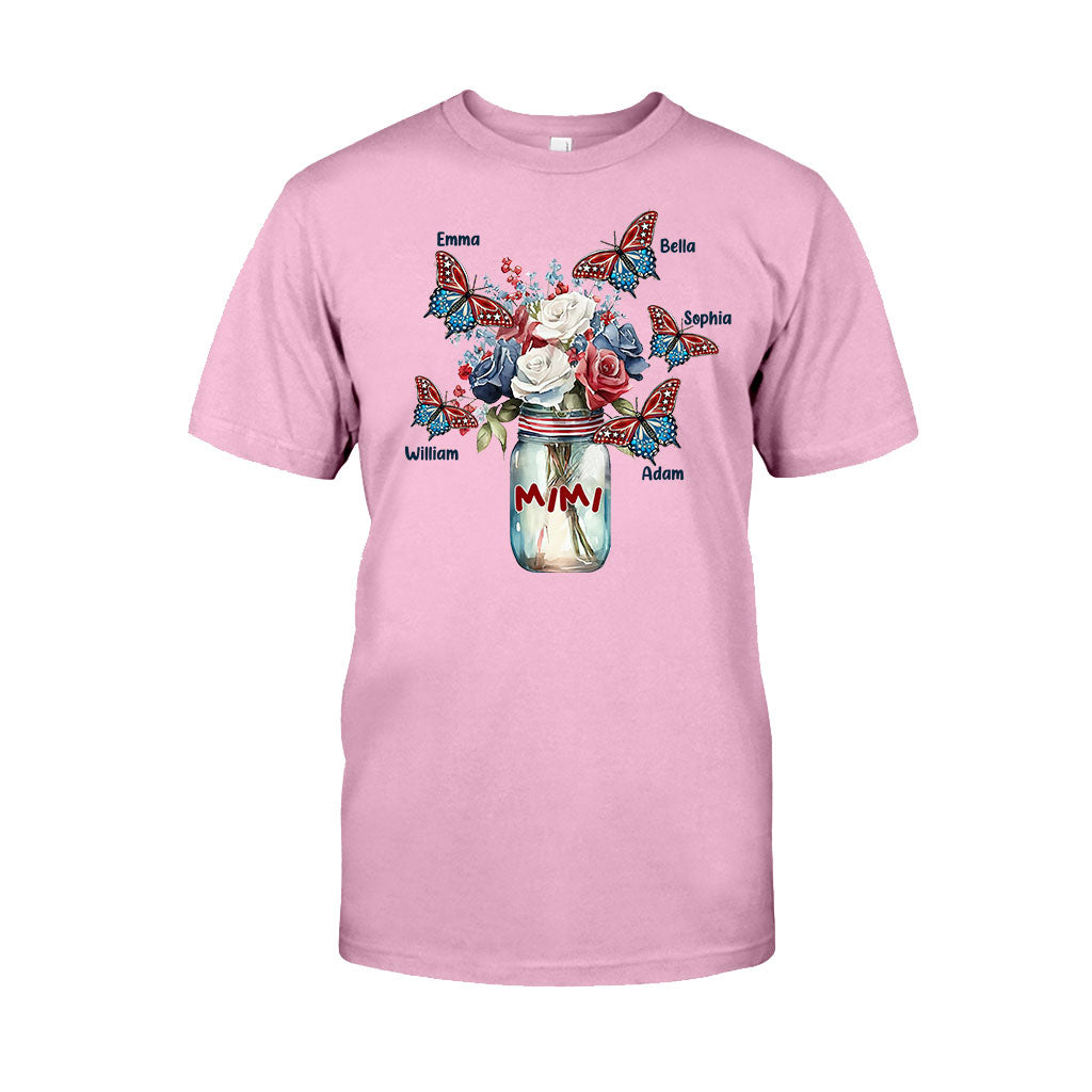 Glück ist Oma sein – Geschenk für Oma, Mama, Tante – Personalisiertes T-Shirt und Hoodie