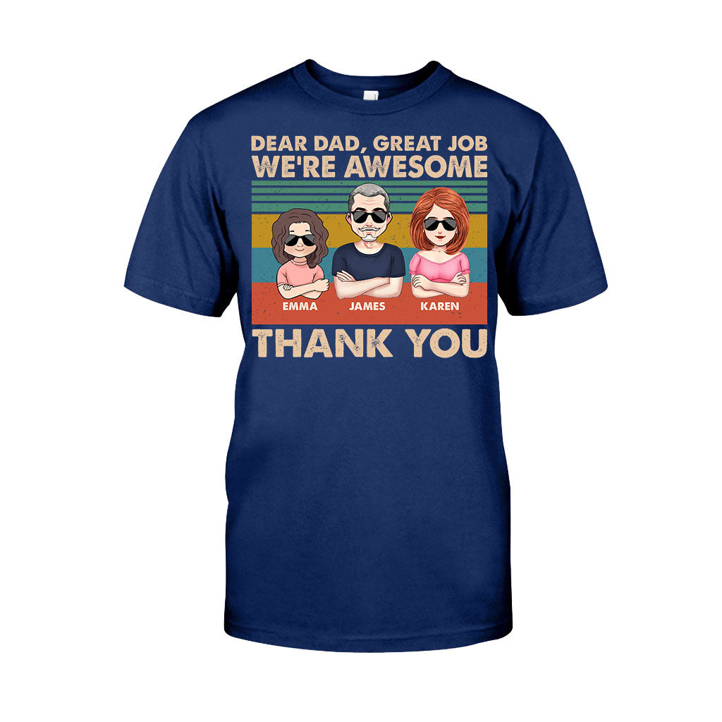 Lieber Papa, super gemacht! Wir sind spitze! Danke! – Geschenk für Papa, Opa, personalisiertes T-Shirt und Hoodie