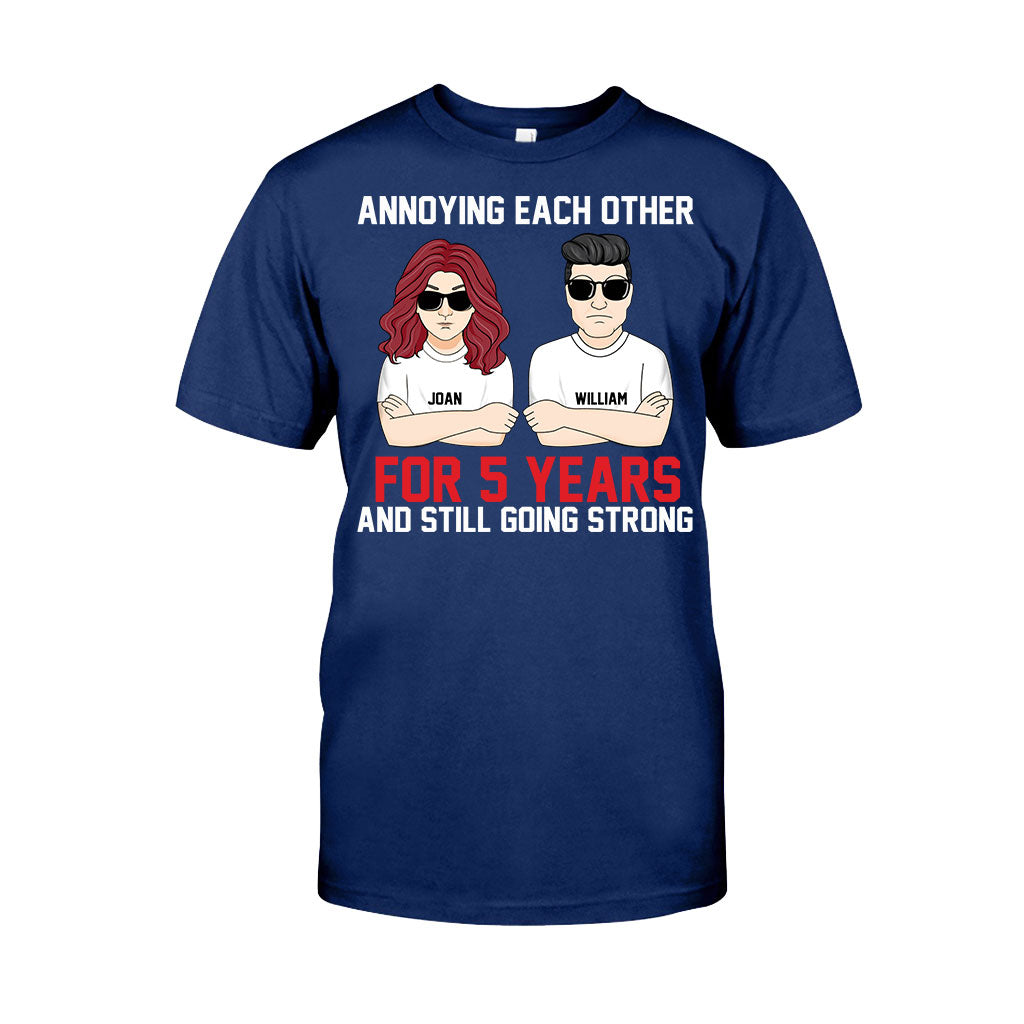 Annoying Each Other - Personalized Couple T-shirt and Hoodie