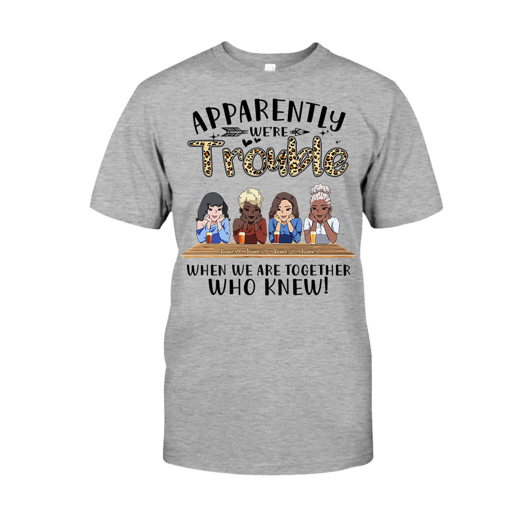 Offenbar sind wir zusammen nur Ärger – wer hätte das gedacht? – Personalisiertes Bestie-T-Shirt und Hoodie