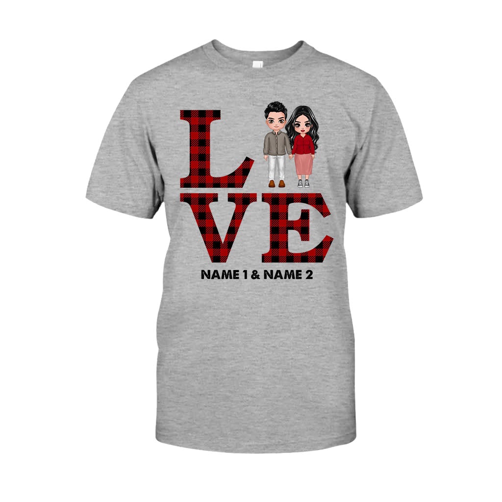 Liebespaar – Personalisiertes T-Shirt und Hoodie