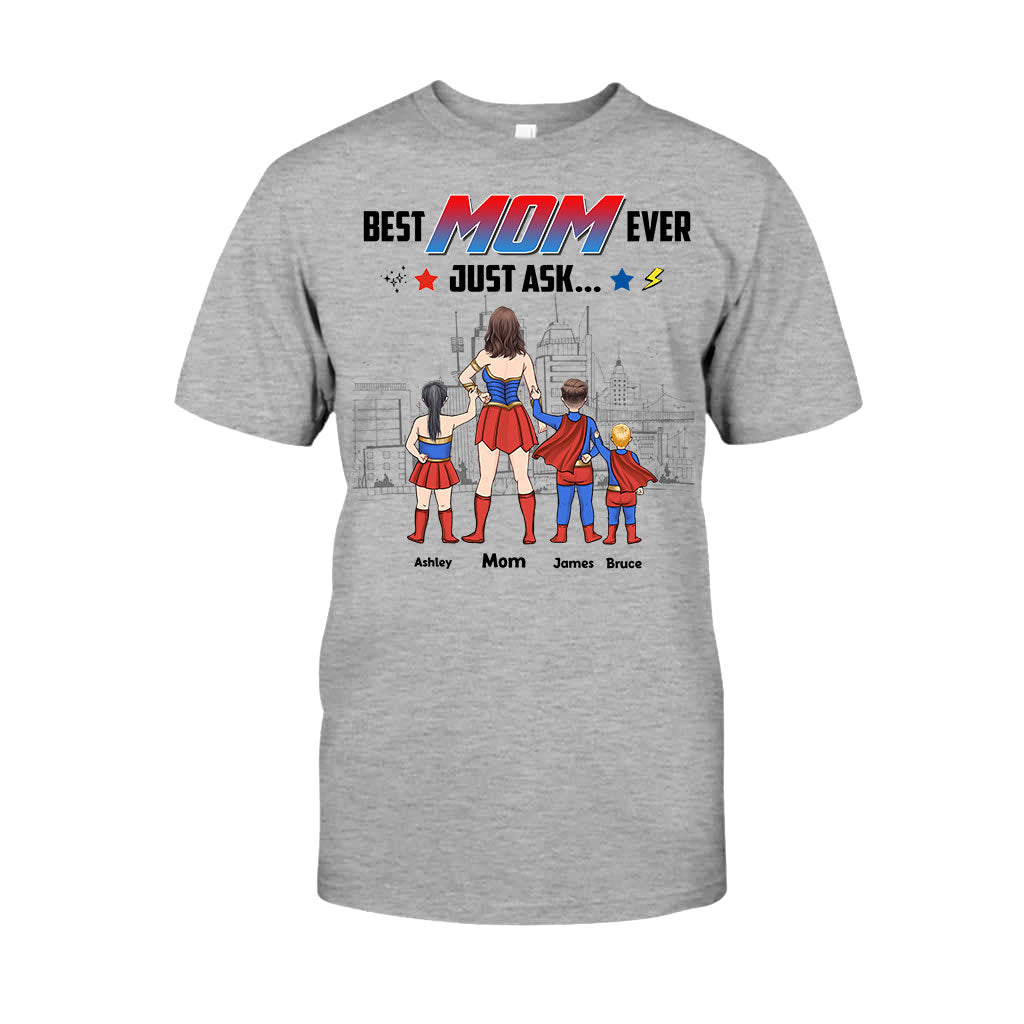 Supermama – Personalisiertes Mutter-T-Shirt und Hoodie