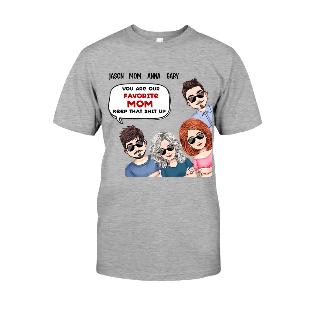 Du bist unsere Lieblingsmama – Personalisiertes Muttertags-T-Shirt und Hoodie