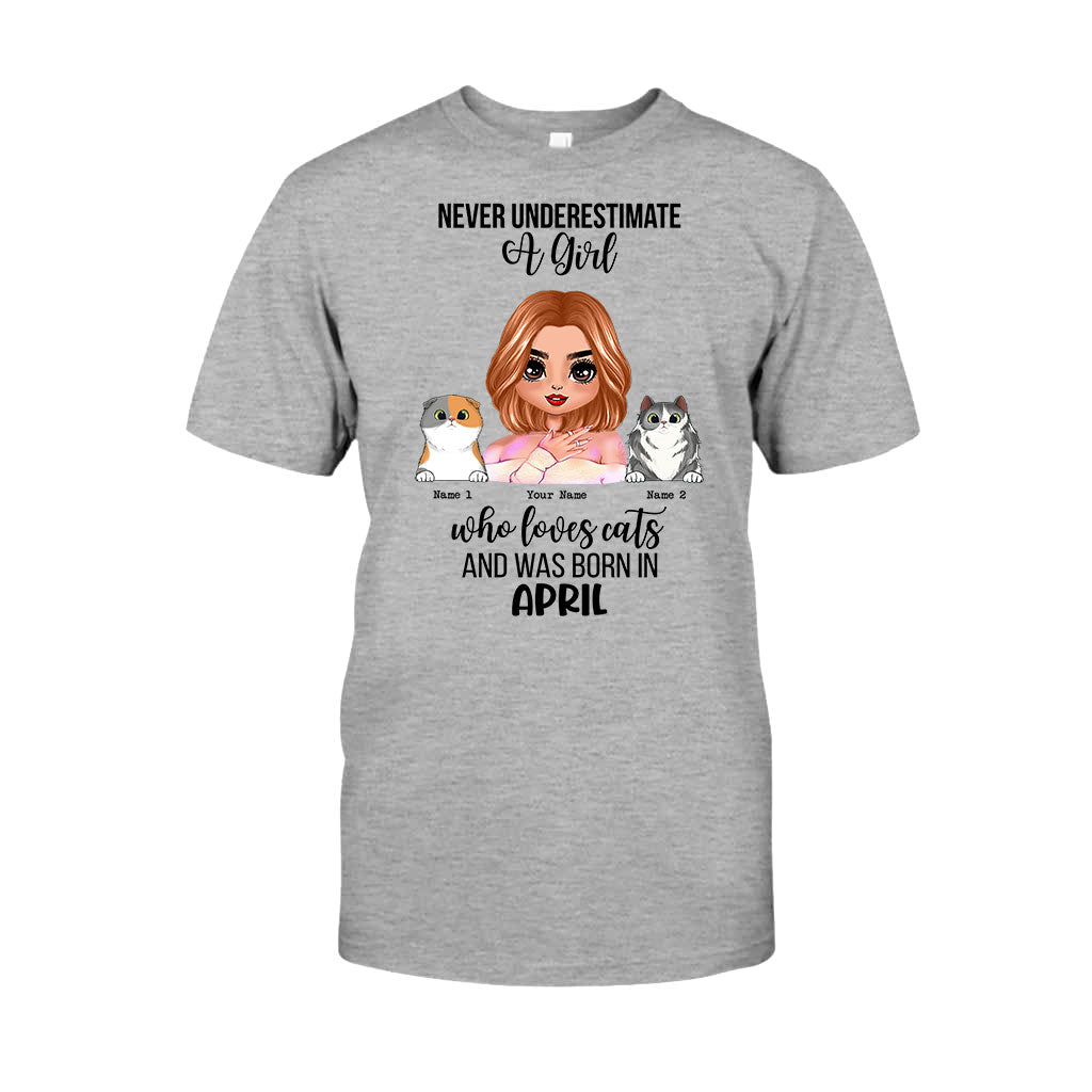 Unterschätze niemals – Personalisiertes Katzen-T-Shirt und Hoodie