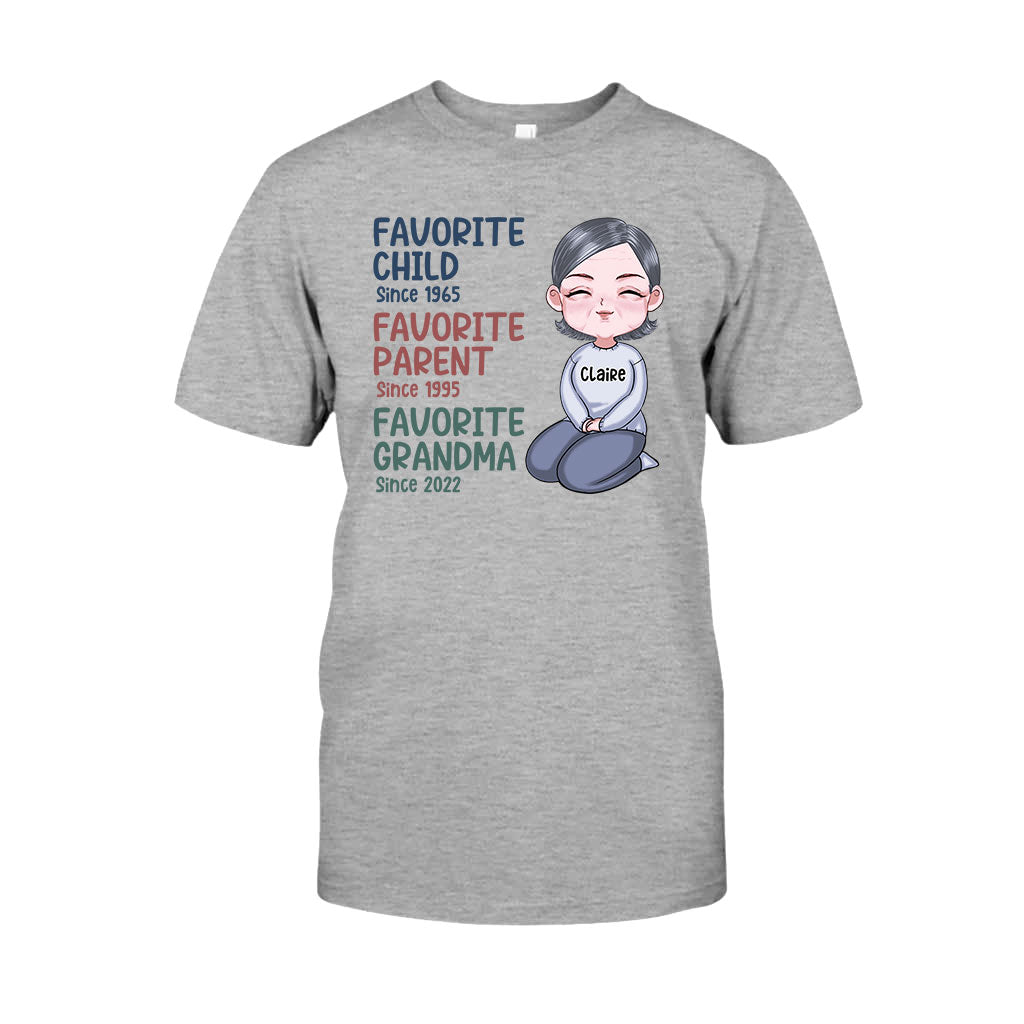 Favorite Grandma Since - Personalized Grandma T-shirt and Hoodie