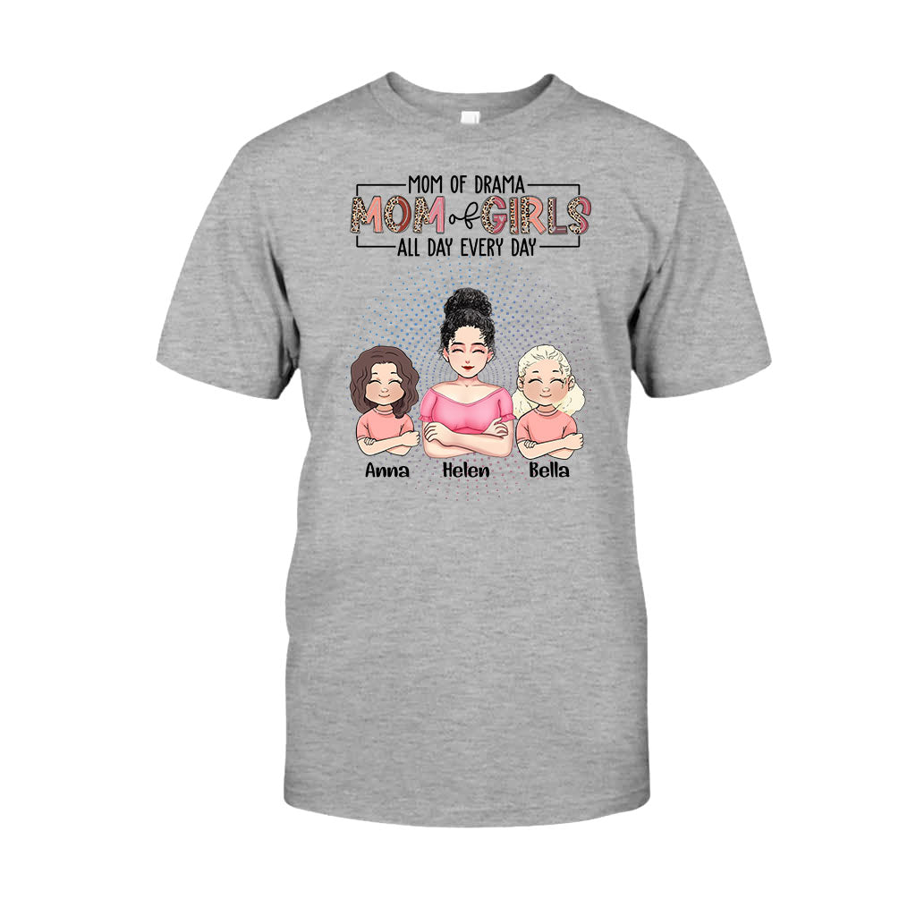 Mama-Modus den ganzen Tag – Personalisiertes Muttertags-T-Shirt und Hoodie