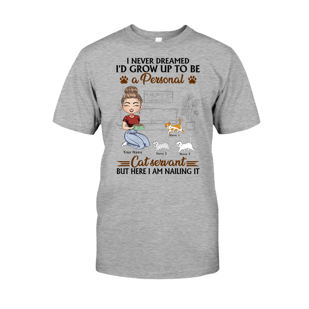 Persönlicher Katzendiener – Personalisiertes T-Shirt und Hoodie