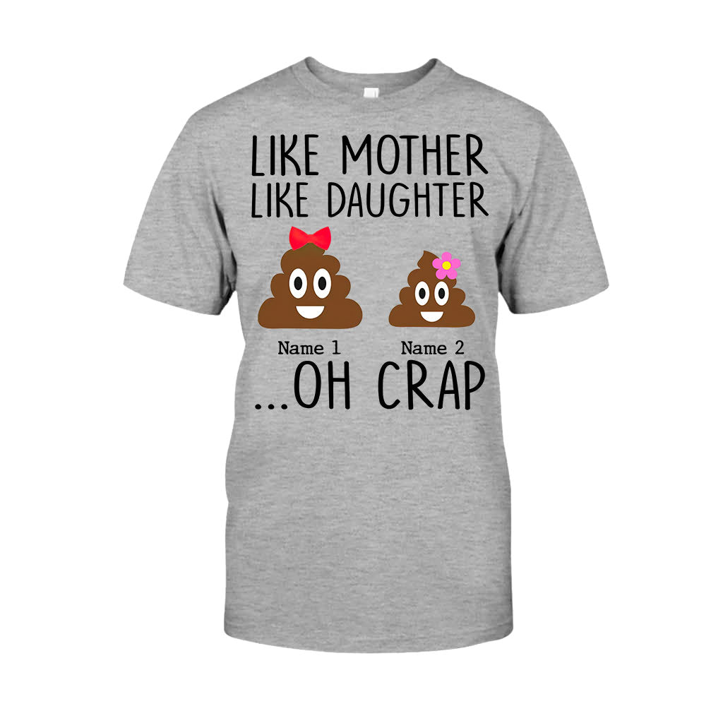 Wie die Mutter, so die Tochter – Geschenk für Mama, Tochter, Papa, Sohn – Personalisiertes T-Shirt und Hoodie