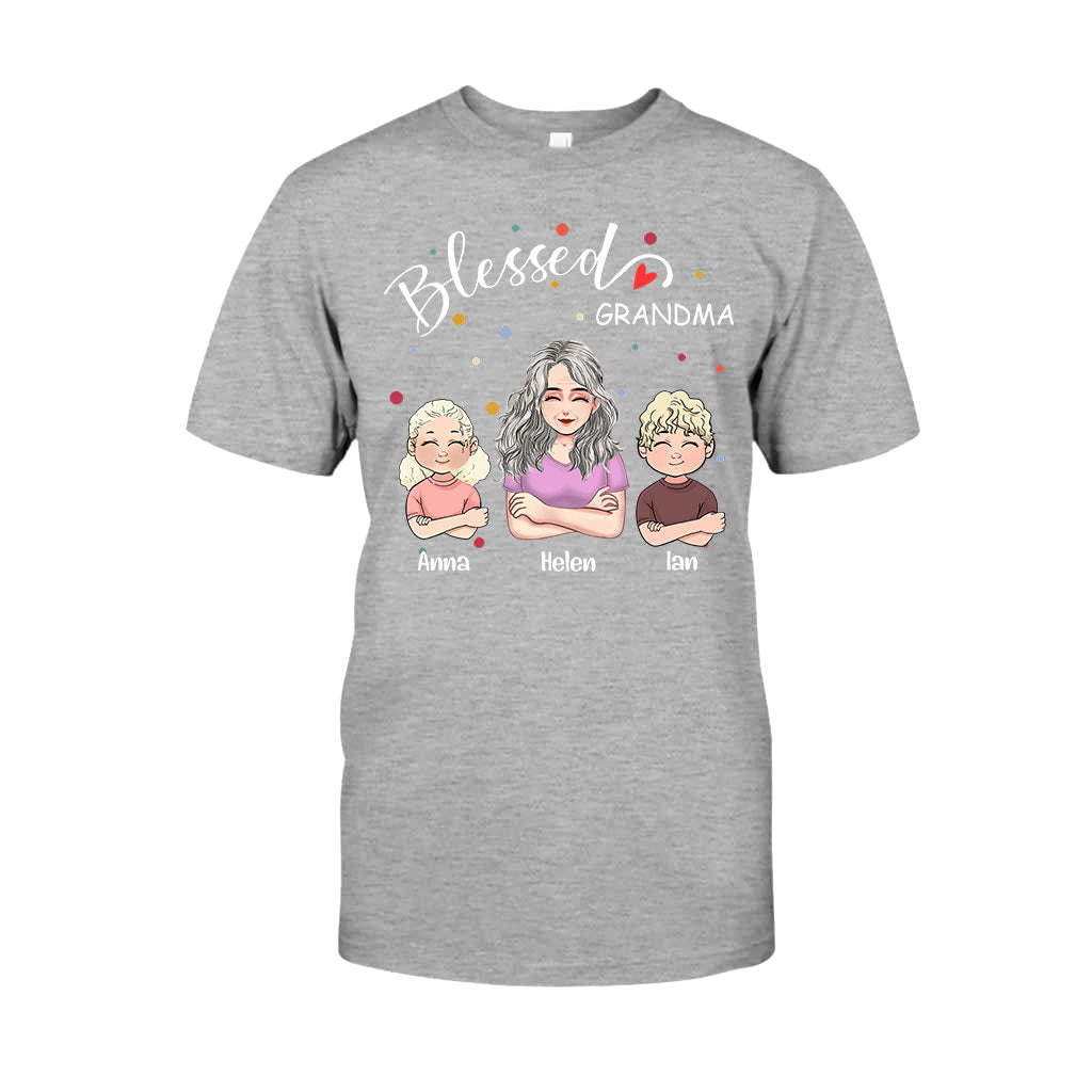 Blessed Grandpa - Personalized Mother's Day Grandma T-shirt and Hoodie