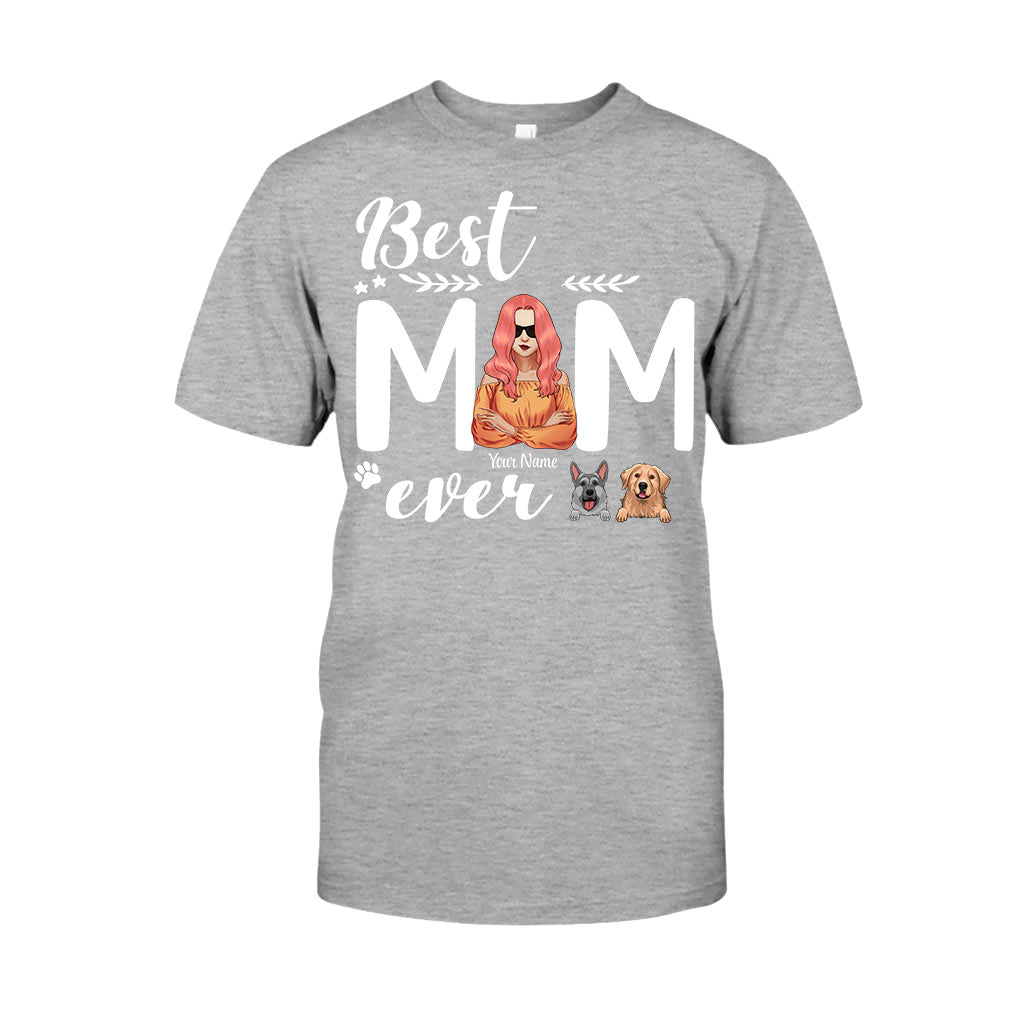 Die beste Hundemama aller Zeiten – personalisiertes T-Shirt und Hoodie