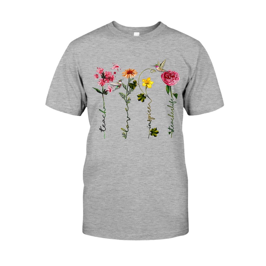 Lehren, Lieben, Inspirieren – Personalisiertes Lehrer-T-Shirt und Hoodie