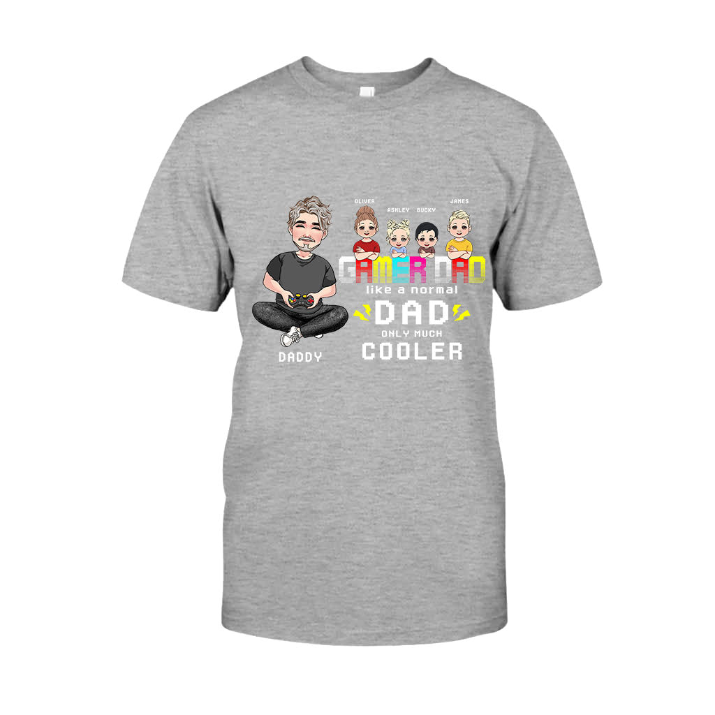 Gamer-Papa – Personalisiertes Videospiel-T-Shirt und Hoodie