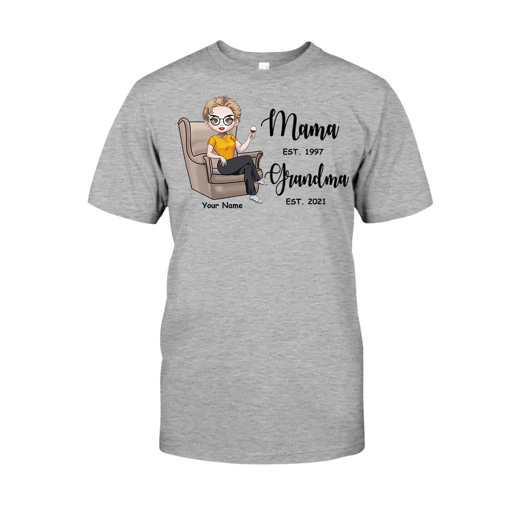 Mama Est Grandma Est – Personalisiertes Muttertags-T-Shirt und Hoodie