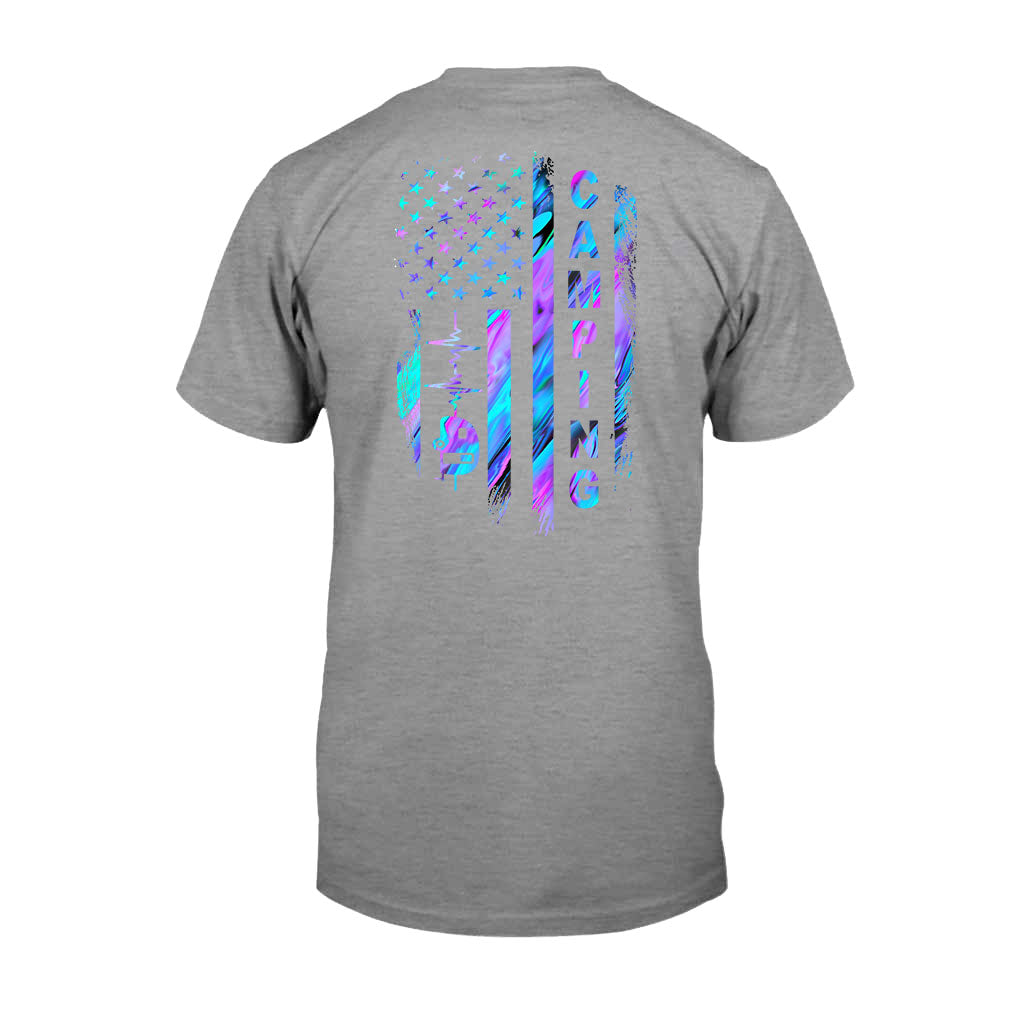 Campingflagge – Hologramm-T-Shirt und Hoodie 1121