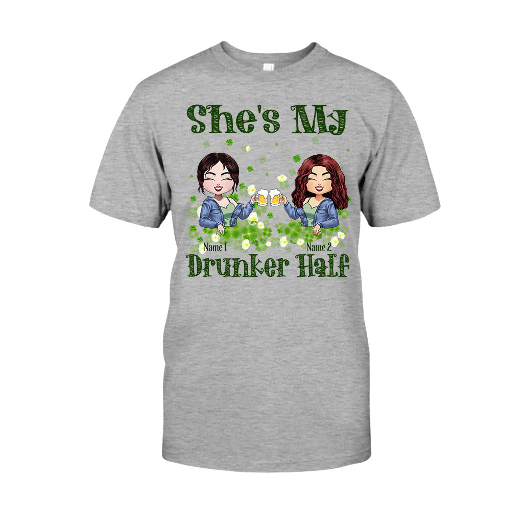 Mein betrunkeneres Ich – Personalisiertes St. Patrick's Day T-Shirt und Hoodie für die beste Freundin