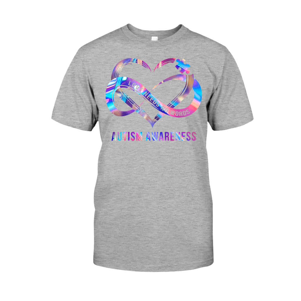 Liebe braucht keine Worte – T-Shirt und Hoodie zur Sensibilisierung für Autismus 112021