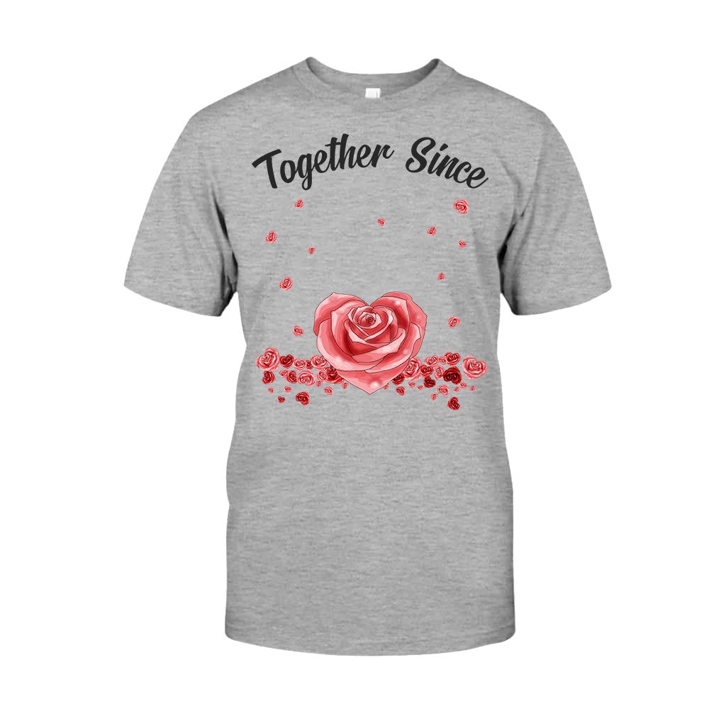 Gemeinsam seit – Personalisiertes Partner-T-Shirt und Hoodie