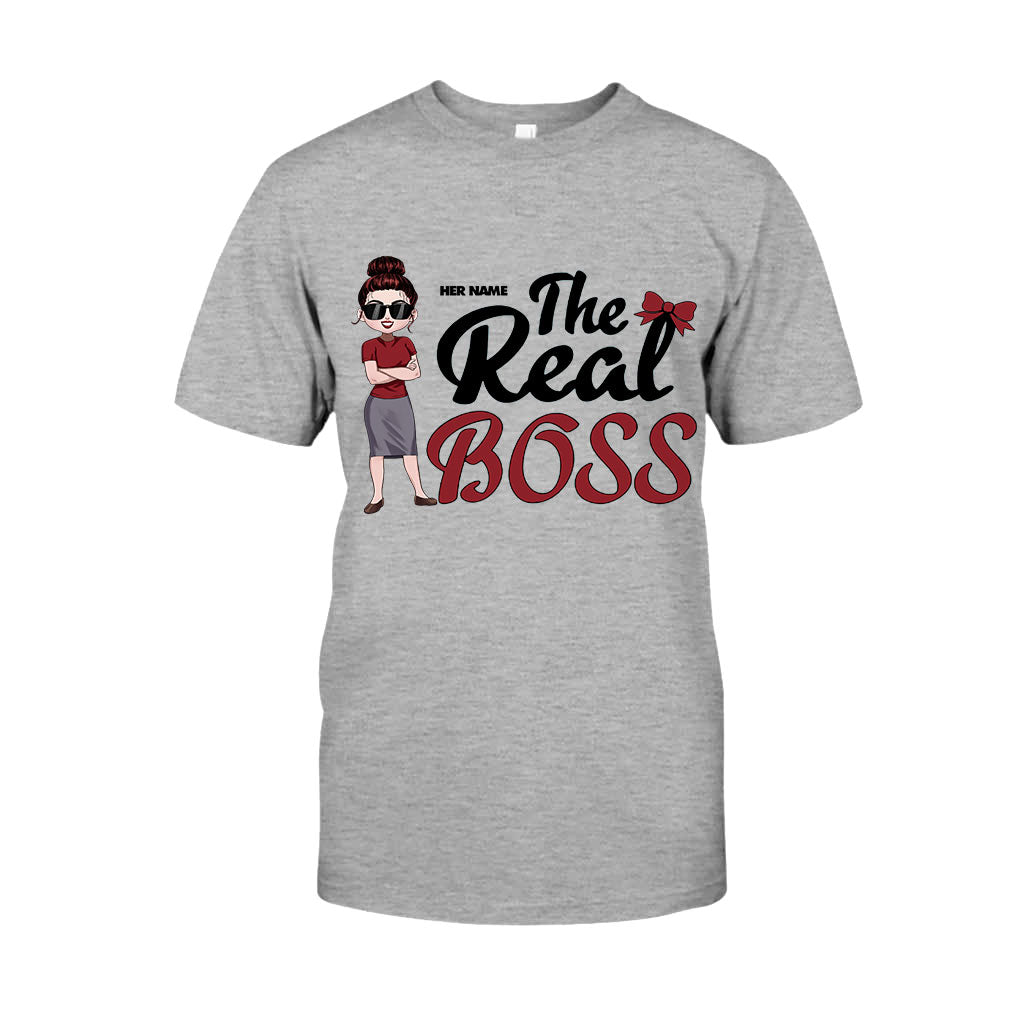 Der Boss – Der wahre Boss – Personalisiertes Partner-T-Shirt und Hoodie