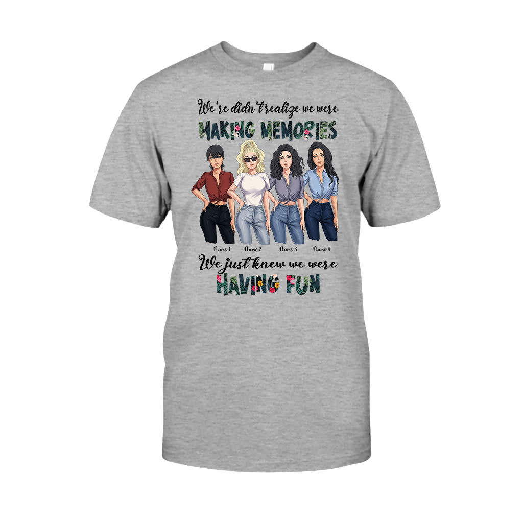 Beste Freundinnen haben Spaß und schaffen Erinnerungen – personalisiertes T-Shirt und Hoodie