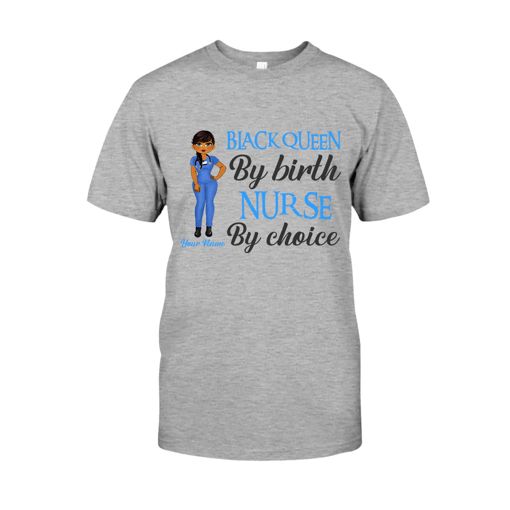 Schwarze Krankenschwester – Personalisiertes T-Shirt und Hoodie