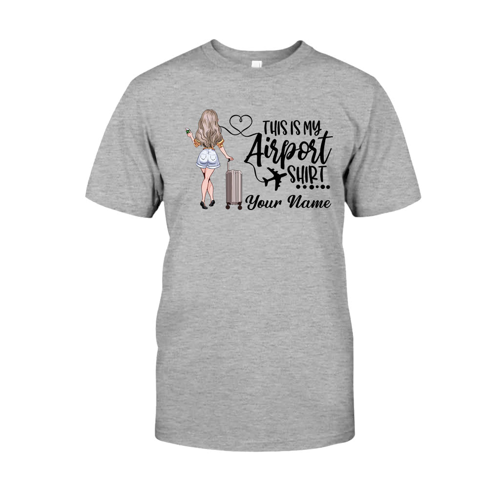 Das ist mein Flughafen-Shirt – personalisiertes Reise-T-Shirt und Hoodie