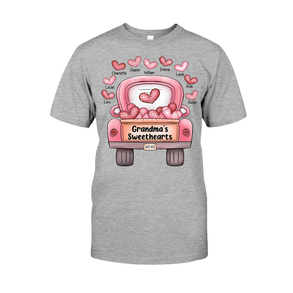 Omas Lieblinge – Personalisiertes Valentinstags-T-Shirt und Hoodie für Oma