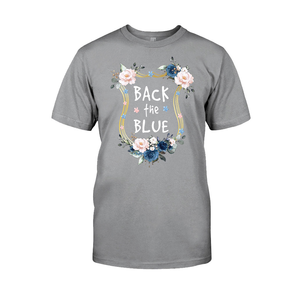 Floral Police Badge - Police Officer T-shirt And Hoodie 062021