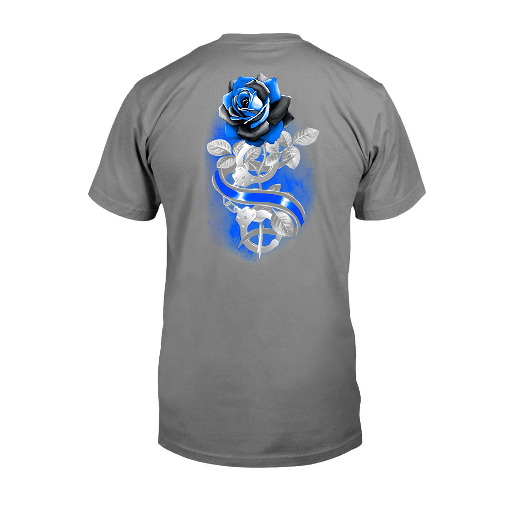 Blue Rose – Polizeibeamten-T-Shirt und Hoodie 062021