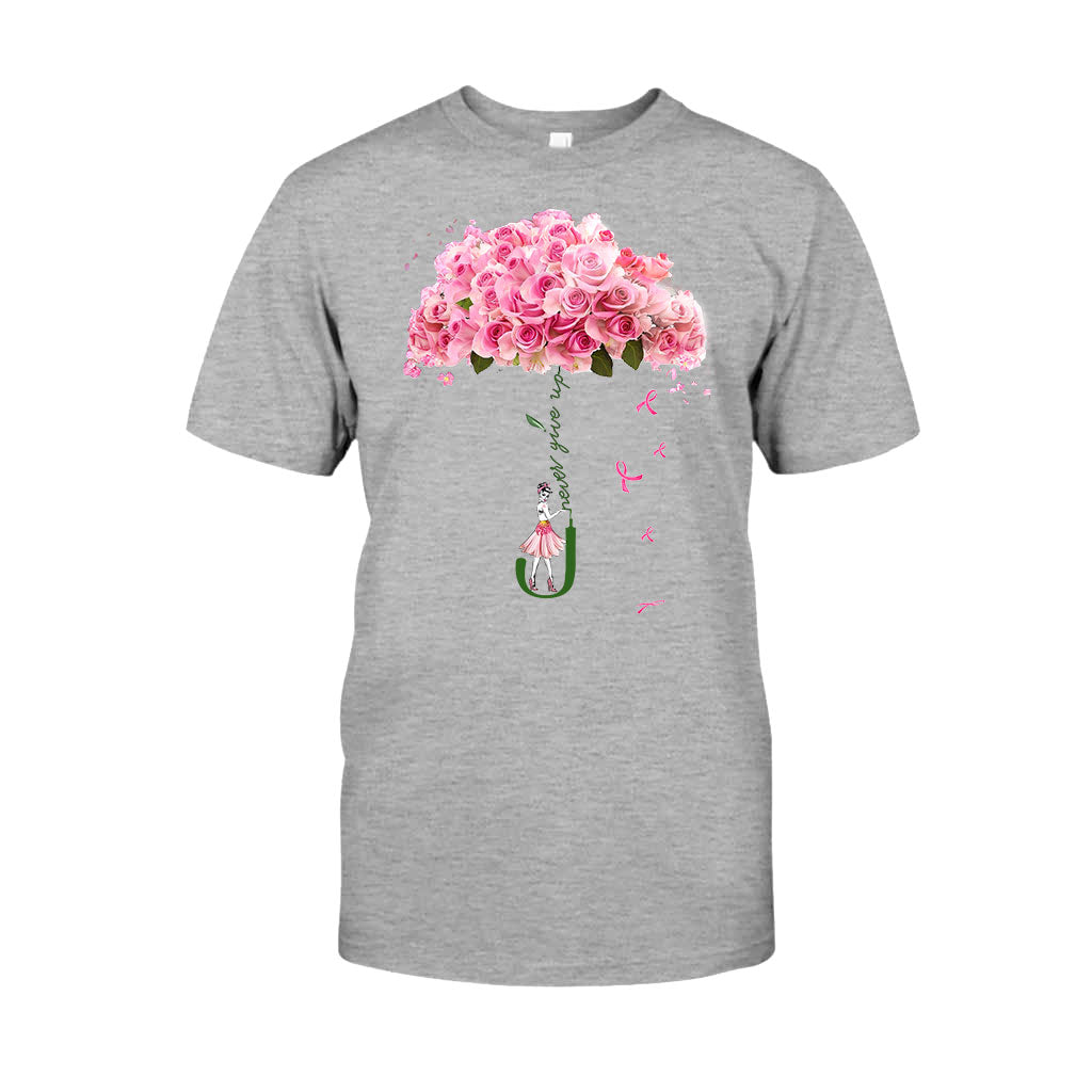 Niemals aufgeben – T-Shirt und Hoodie zur Sensibilisierung für Brustkrebs 072021