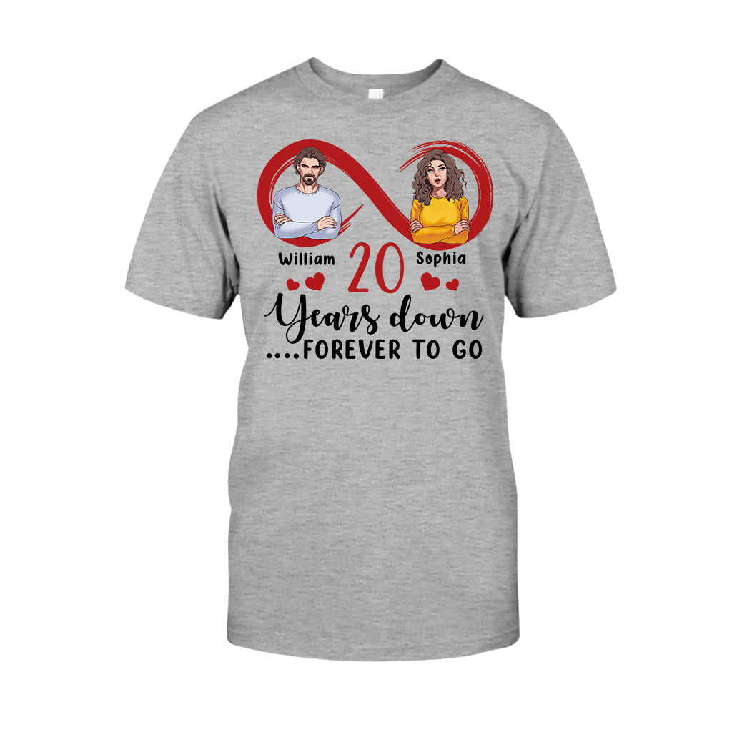 Für immer zusammen – Personalisiertes Partner-T-Shirt und Hoodie