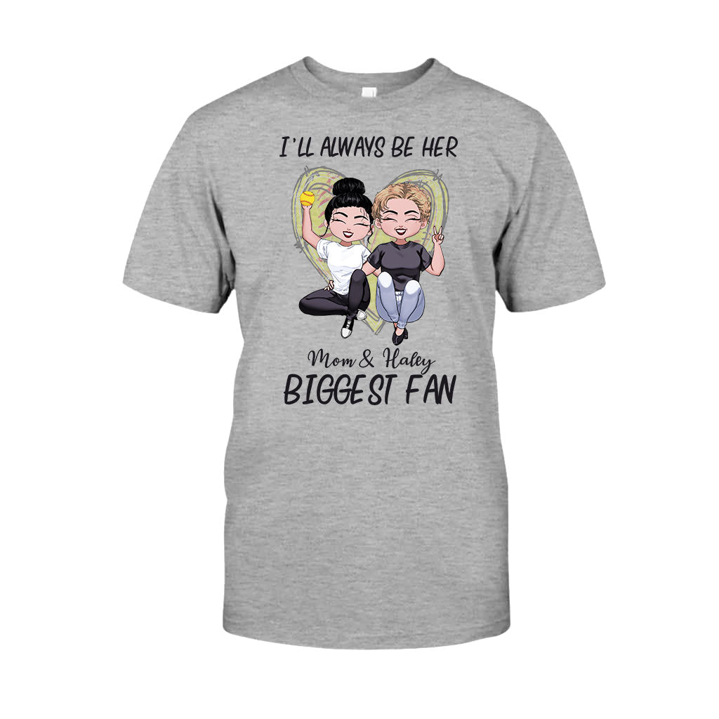 Sei immer der größte Fan – Personalisiertes Softball-T-Shirt und Hoodie zum Muttertag