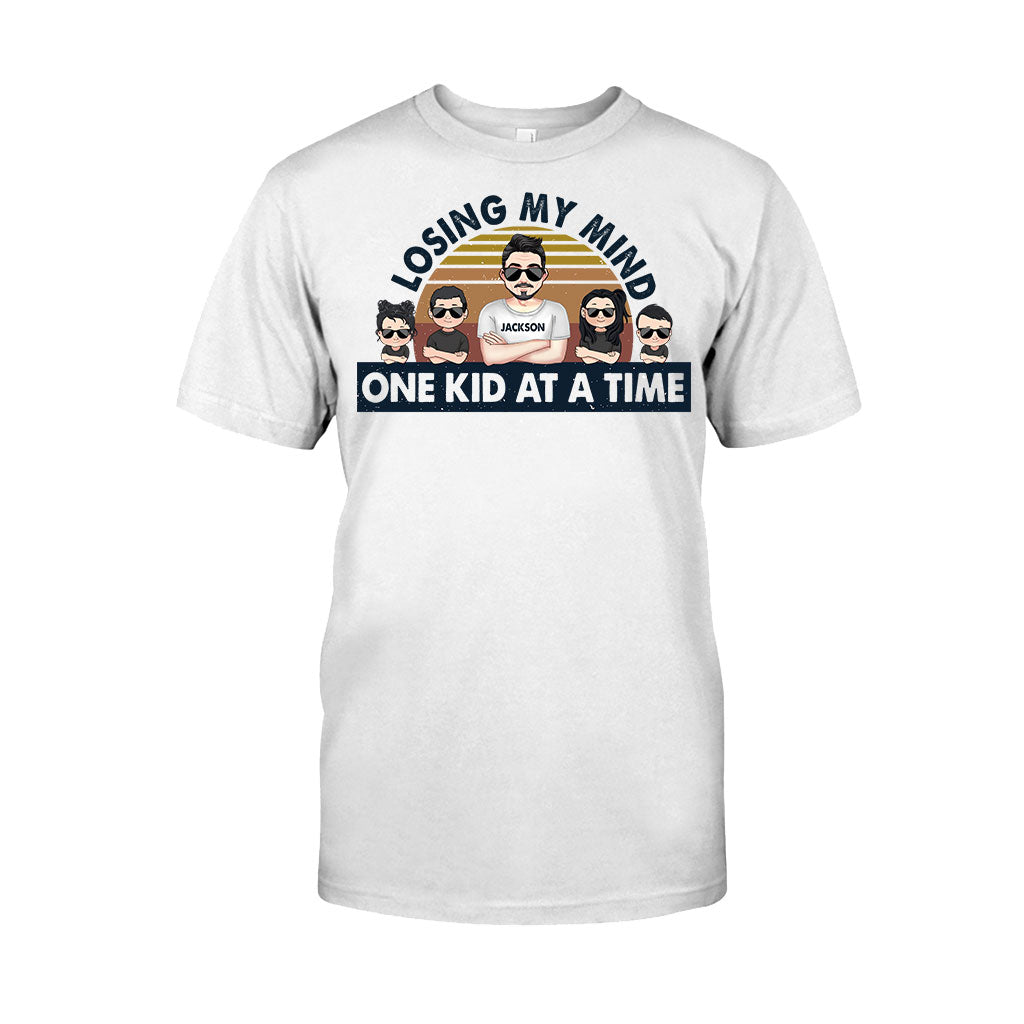 Losing My Mind One Kid At A Time - Gift for dad, dad - Personalized T-shirt And Hoodie