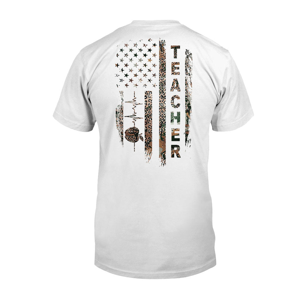 Lehren, Lieben, Inspirieren – Personalisiertes T-Shirt und Hoodie für Lehrer zum Unabhängigkeitstag