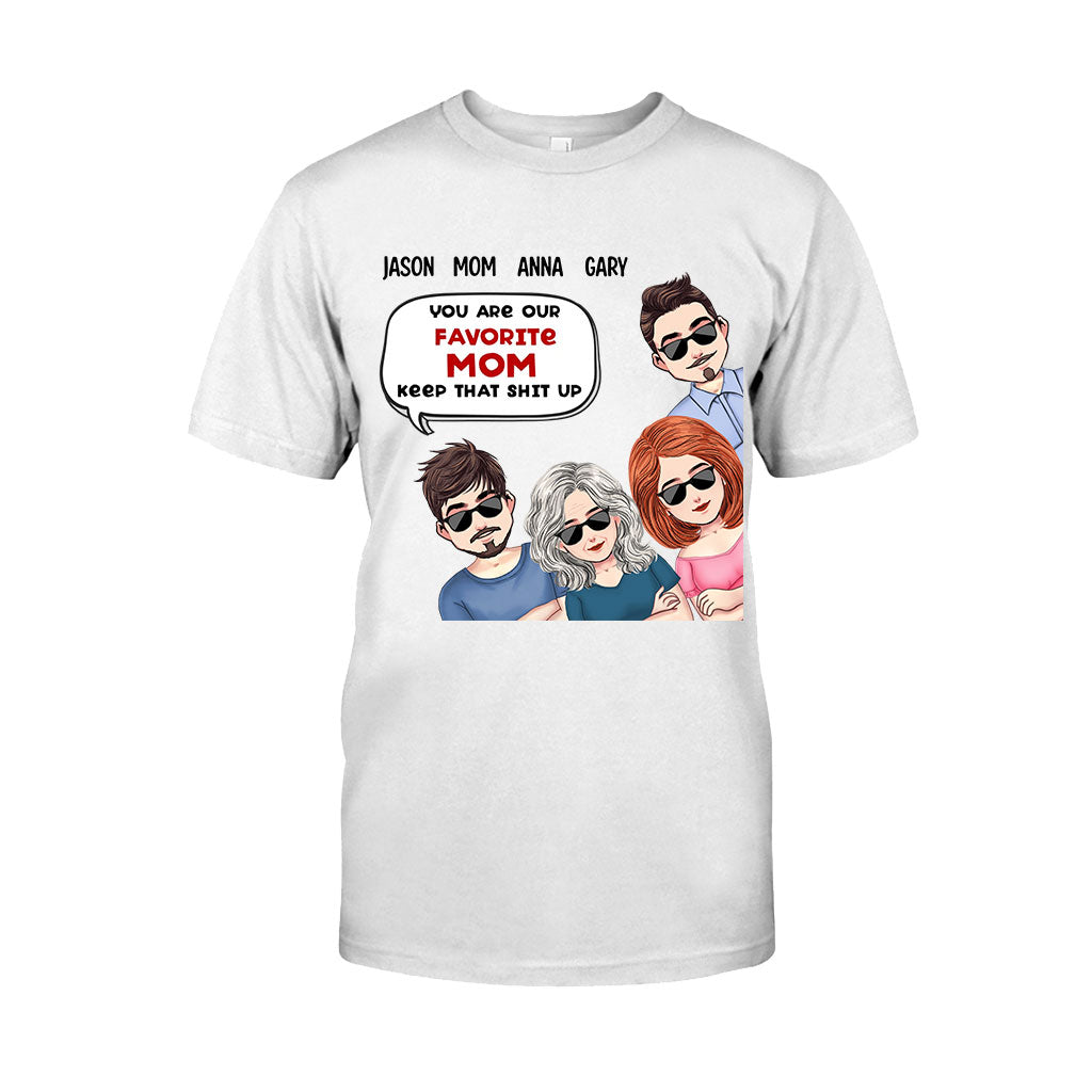 Du bist unsere Lieblingsmama – Personalisiertes Muttertags-T-Shirt und Hoodie