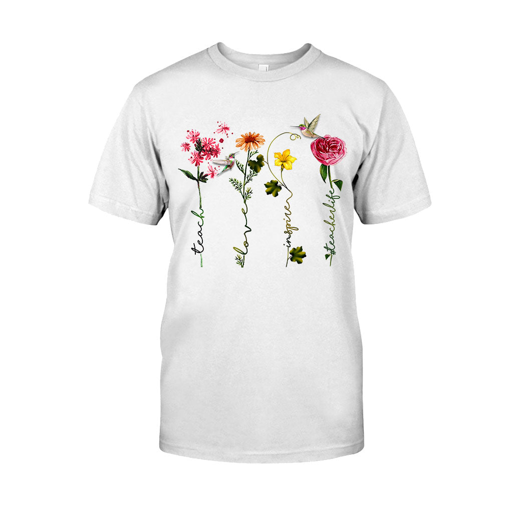 Lehren, Lieben, Inspirieren – Personalisiertes Lehrer-T-Shirt und Hoodie