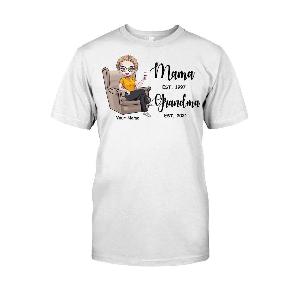 Mama Est Grandma Est – Personalisiertes Muttertags-T-Shirt und Hoodie