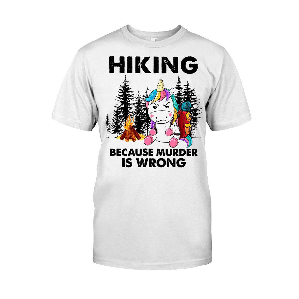 Wandern, weil Mord falsch ist – T-Shirt und Hoodie 112021