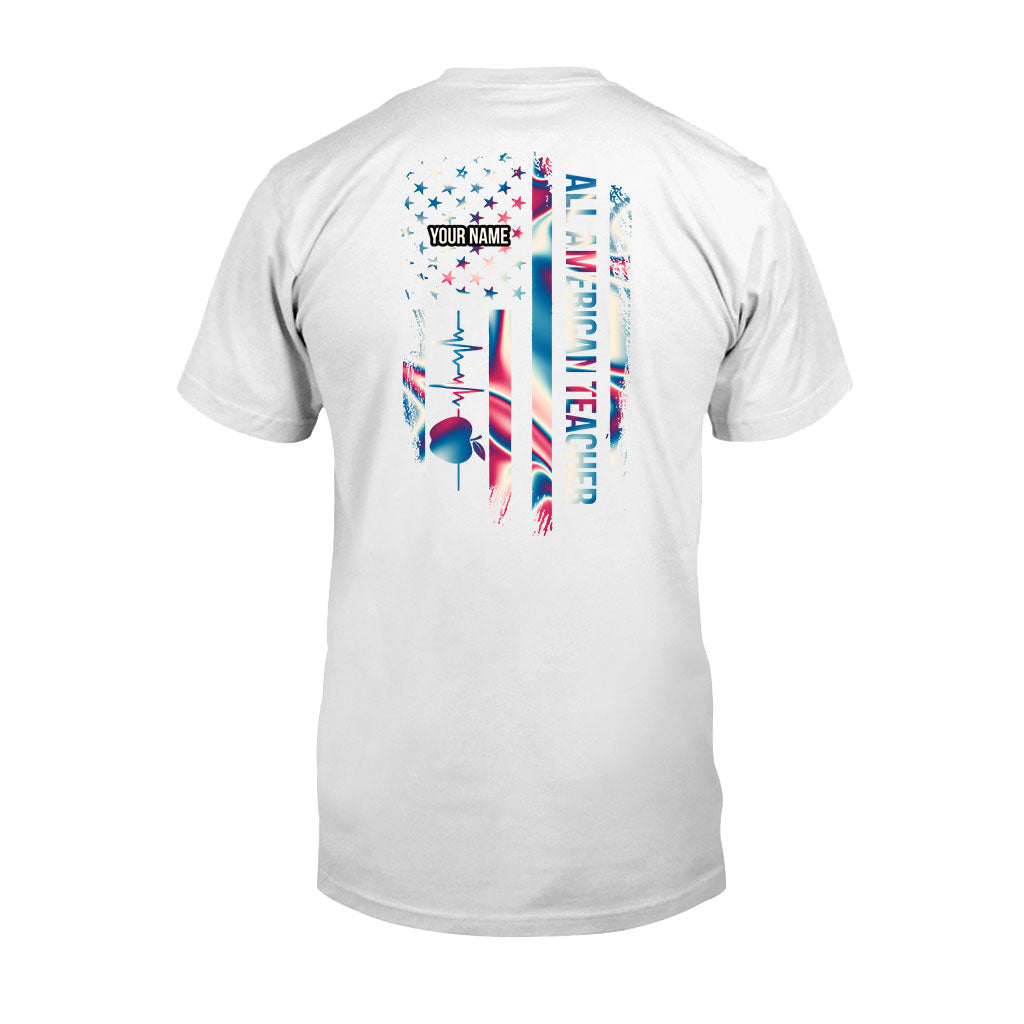 Proud Teacher - Personalized Independence Day T-shirt and Hoodie