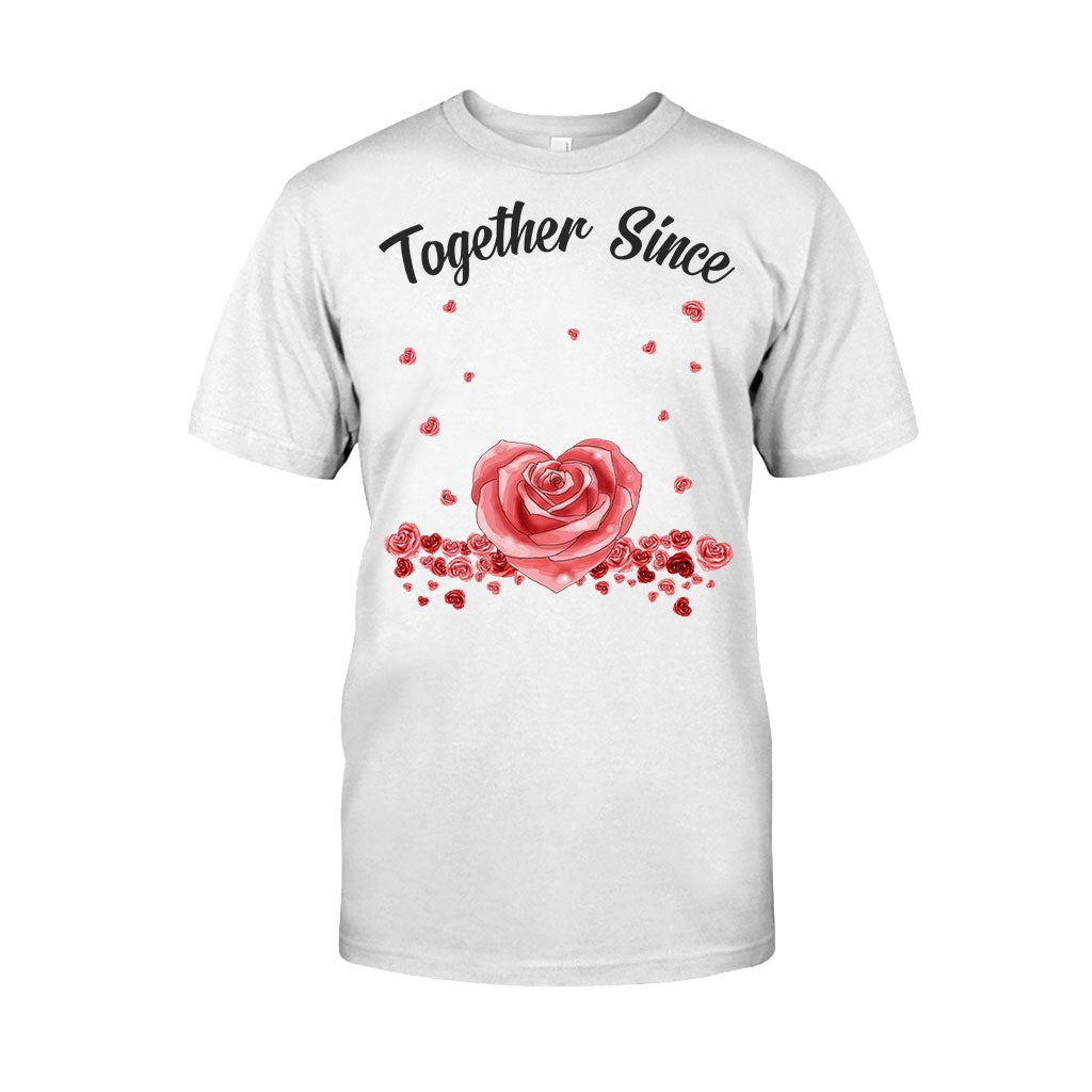 Gemeinsam seit – Personalisiertes Partner-T-Shirt und Hoodie
