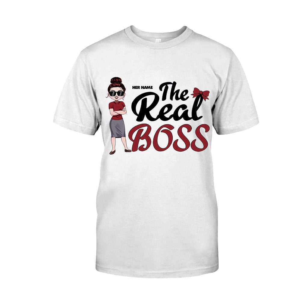 Der Boss – Der wahre Boss – Personalisiertes Partner-T-Shirt und Hoodie