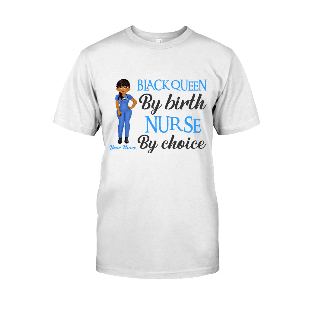 Schwarze Krankenschwester – Personalisiertes T-Shirt und Hoodie