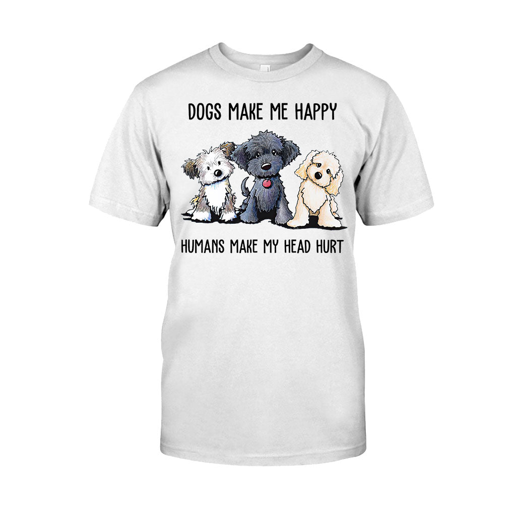 Hunde machen mich glücklich – T-Shirt und Hoodie 062021