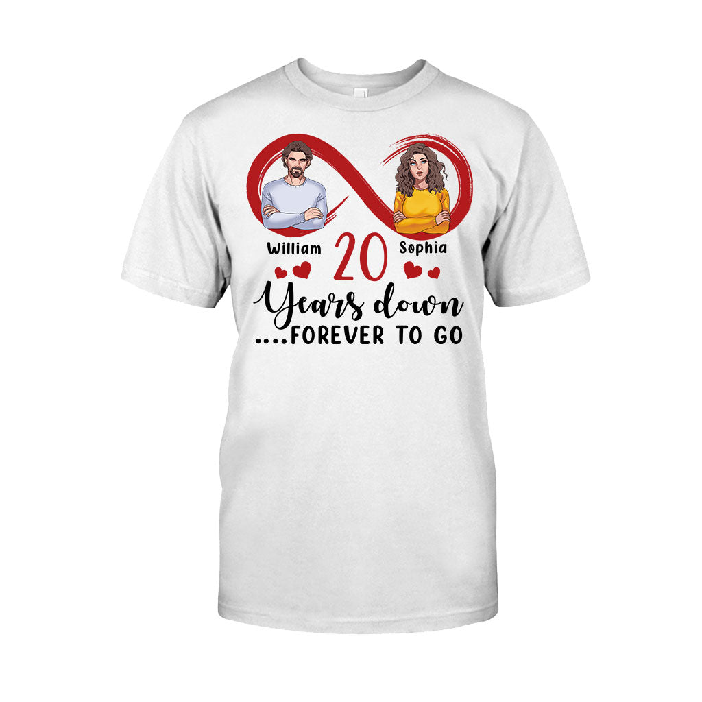 Für immer zusammen – Personalisiertes Partner-T-Shirt und Hoodie