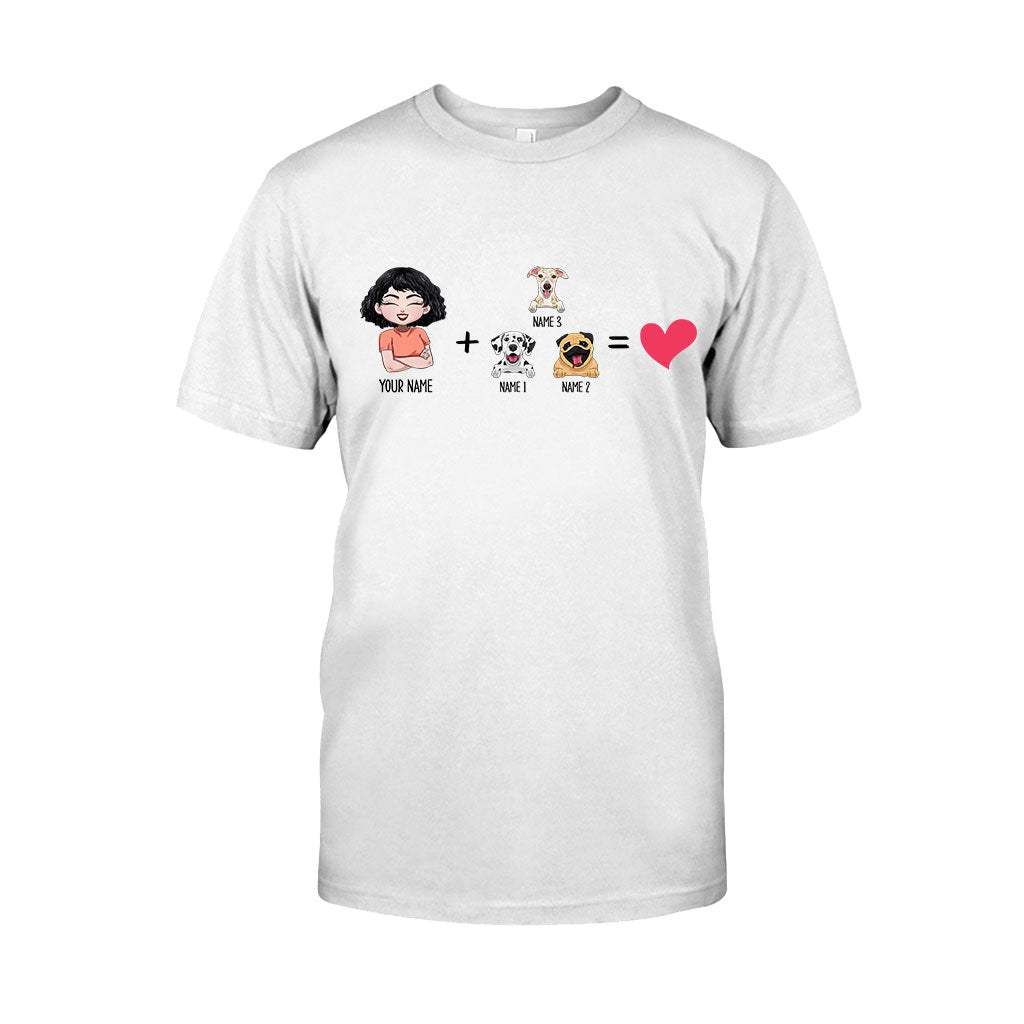 Ich mit den Hunden – Personalisiertes Hunde-T-Shirt und Hoodie