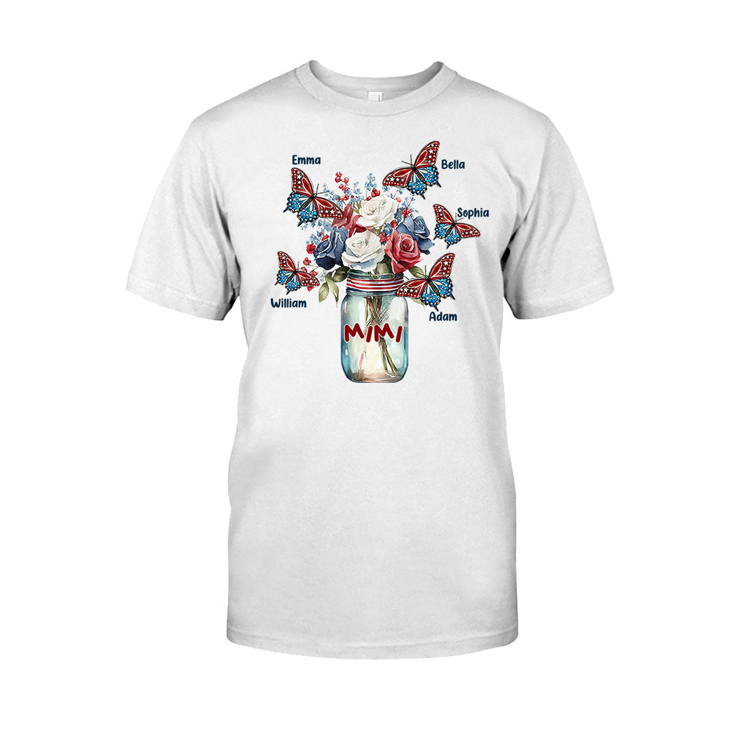 Glück ist Oma sein – Geschenk für Oma, Mama, Tante – Personalisiertes T-Shirt und Hoodie