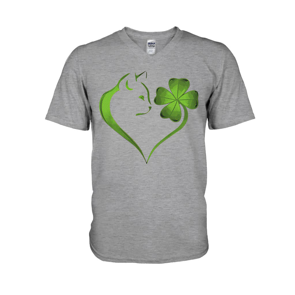 Cat Heart Irish - T-Shirt und Hoodie 0119