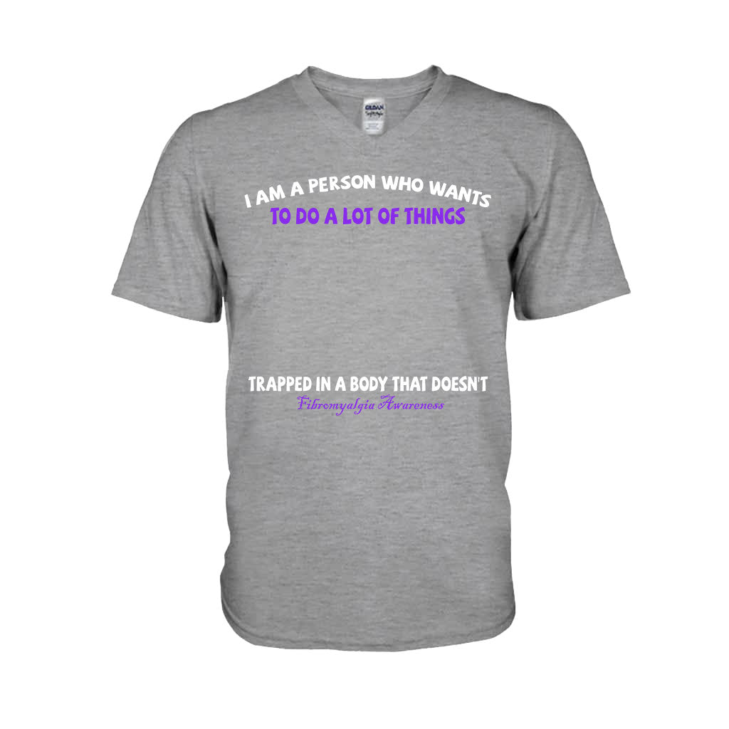 I Am A Person Who Wants To Do A Lot Of Things - Personalized Fibromyalgia Awareness T-shirt and Hoodie