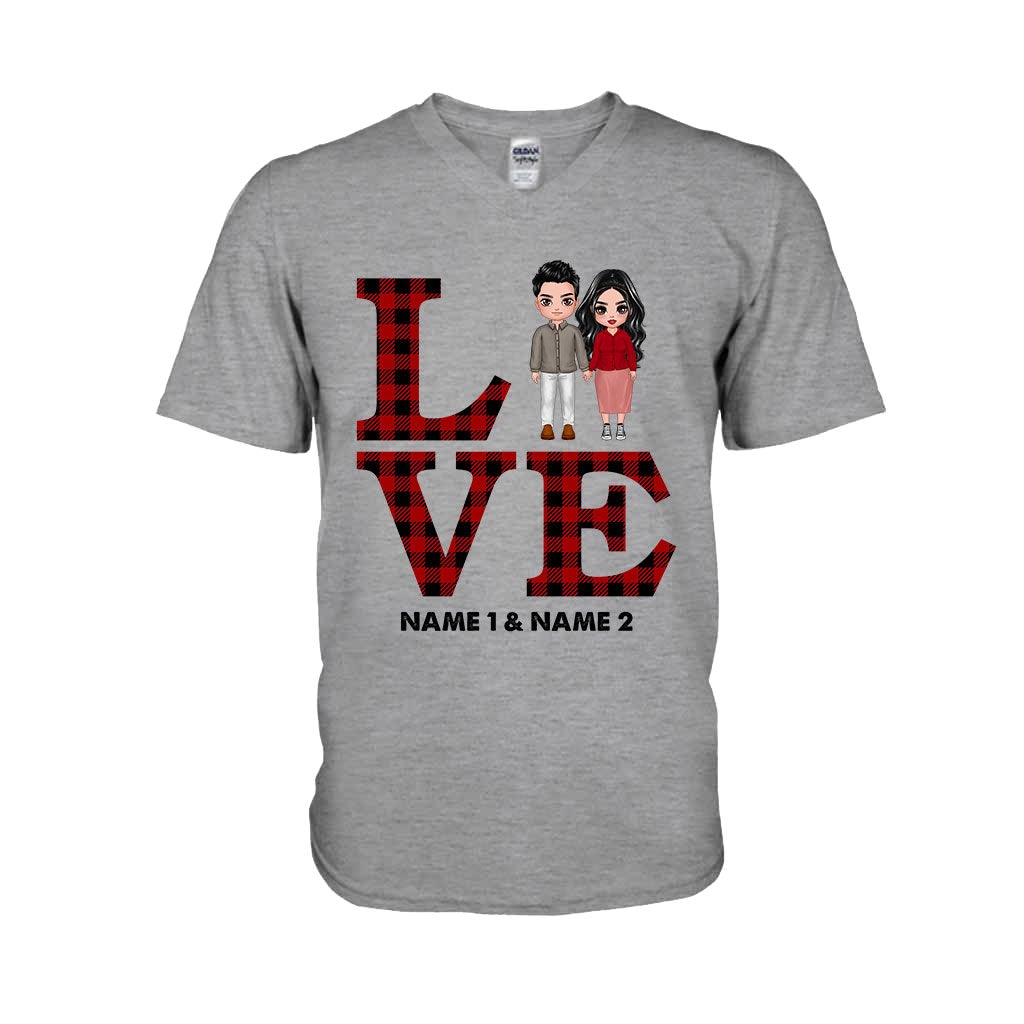 Liebespaar – Personalisiertes T-Shirt und Hoodie