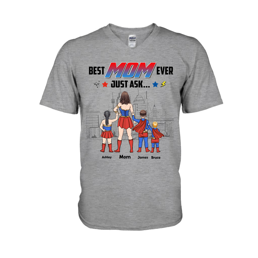 Supermama – Personalisiertes Mutter-T-Shirt und Hoodie