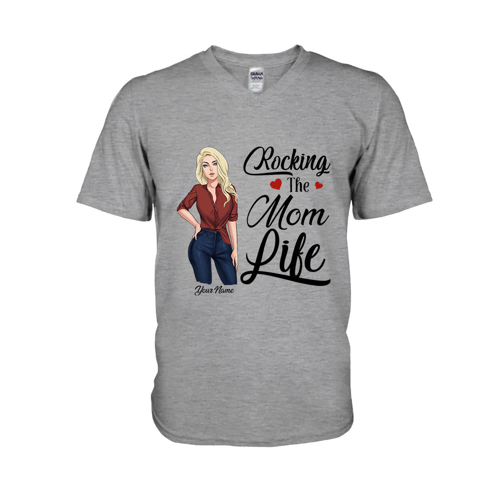 Rocking The Mom Life - Personalized T-shirt and Hoodie